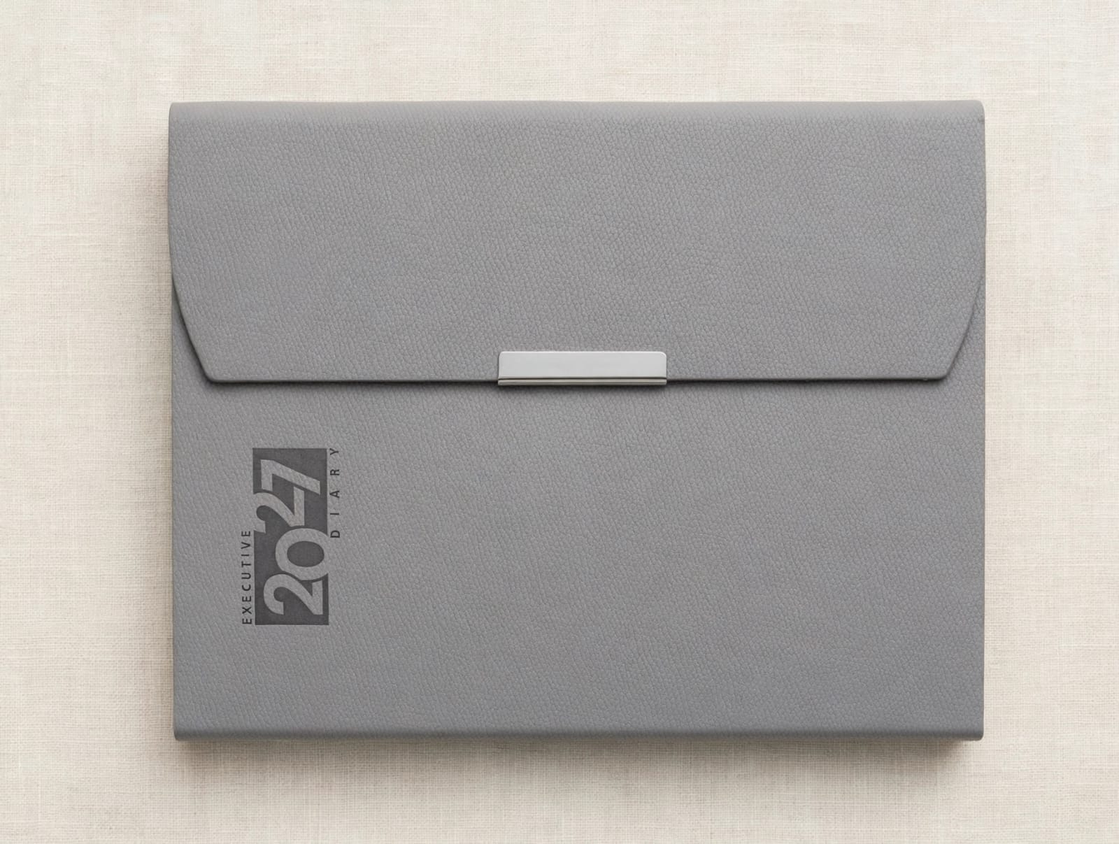 Diary CL-163 - PU 3-Fold Grey Diary