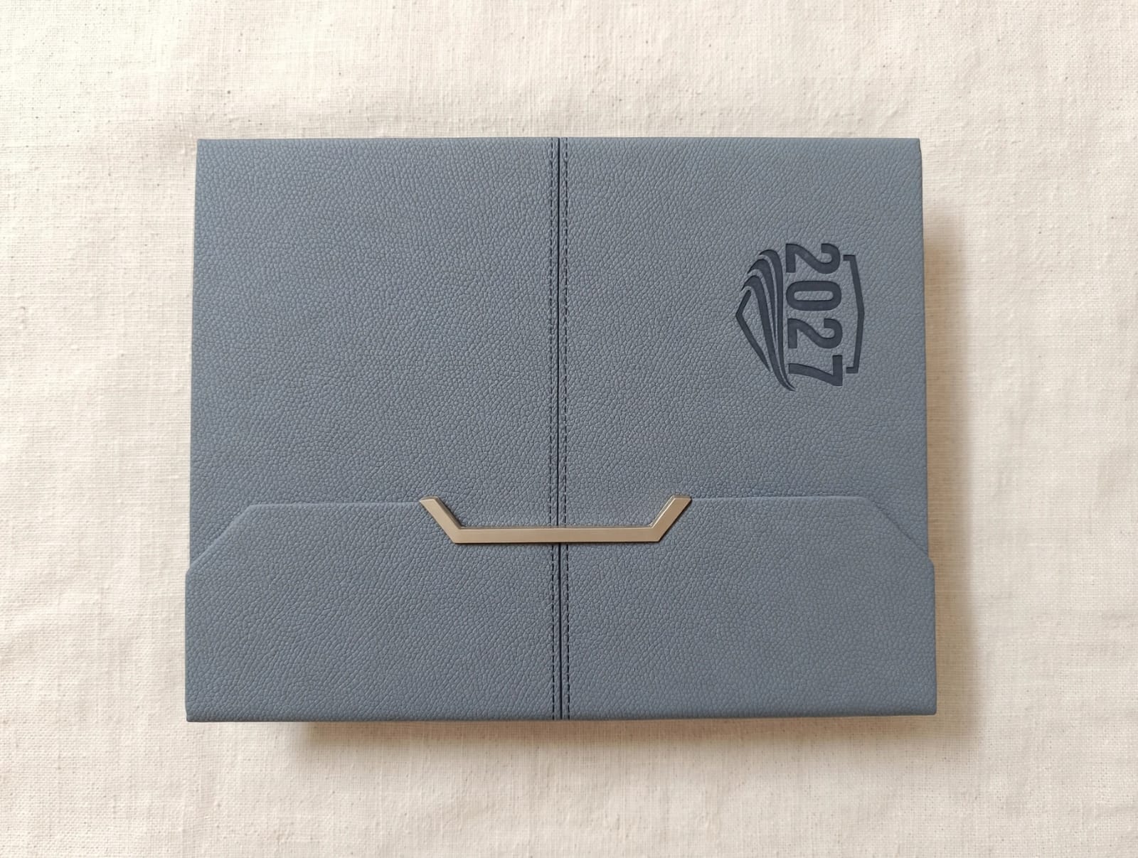 Diary cl-113 - PU 3-Fold Blue Diary