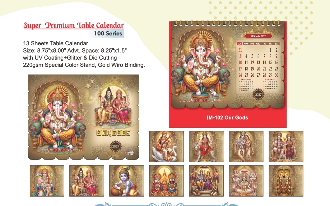 Premium UV Desk Calendar- Motivation - Royal Table Calendar
