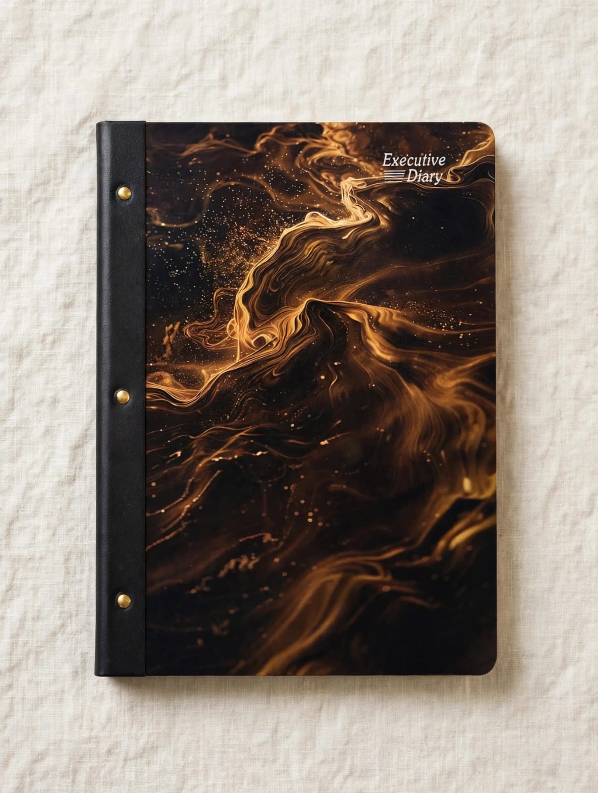 Wooden Diary With Mettalic Finish